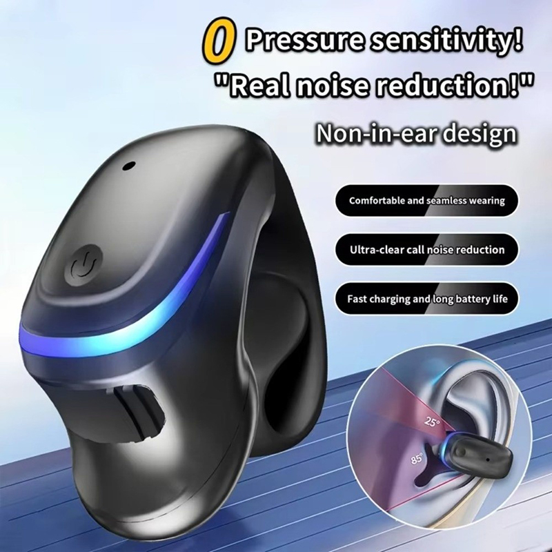 무선 블루투스 5.3 헤드셋, 클립형 이어폰, 3D 스 - Bluetooth Headset On Ear 리뷰 및 가격